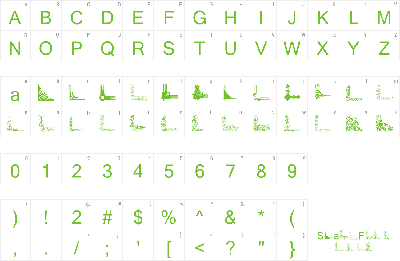 Font Vintage Decorative Corners 30 preview